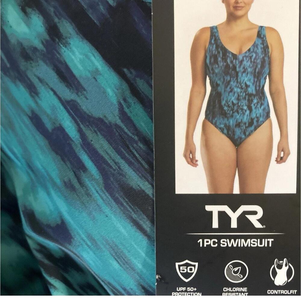 TYR Women's One-Piece Swimsuit, Green, Size XS… M
